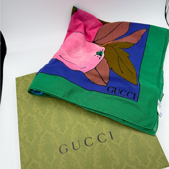 Gucci Accessories - Gucci Extra Large Tropical Scarf/Wrap